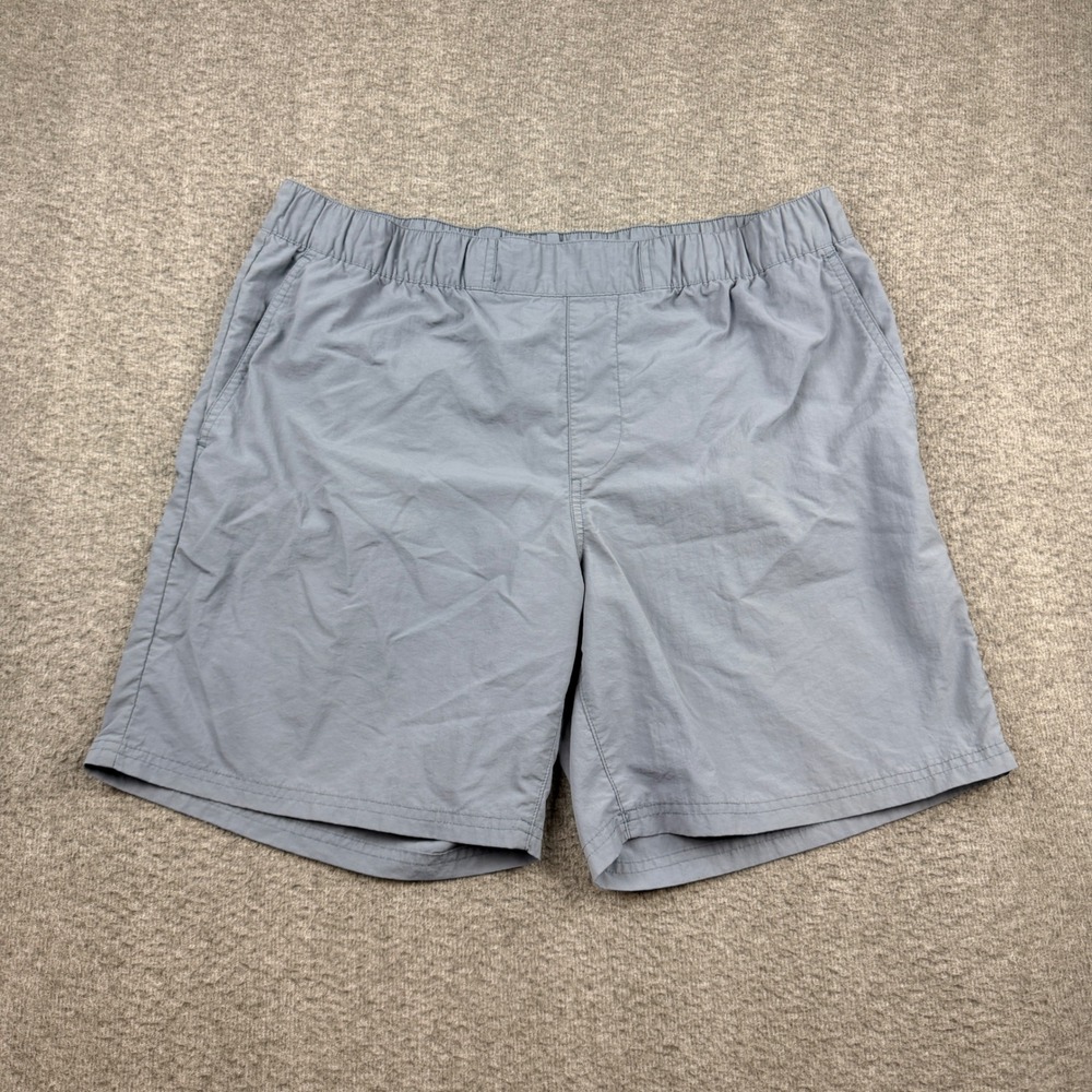 BP Nordstrom Women's L Large‎ Blue Gray Nylon Athletic Shorts